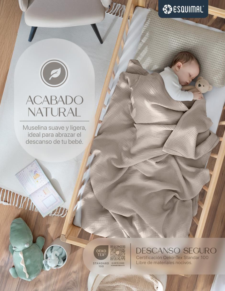 Frazada de tejido plano Esquimal Cuna unisex