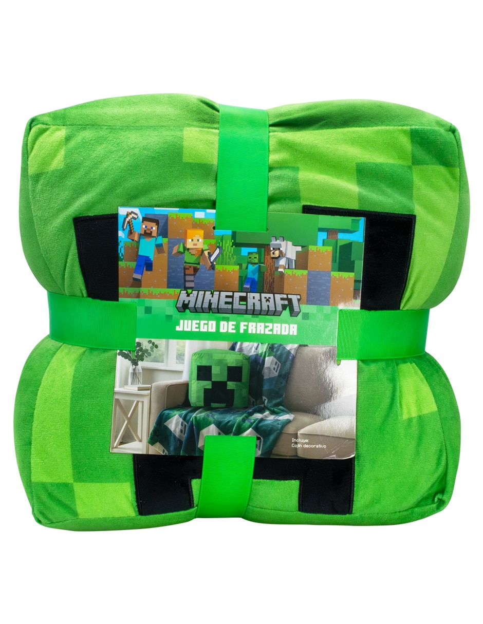 Set frazada y cojin de tejido microfibra Pixel unisex Set frazada y cojin de tejido microfibra Pixel unisex
