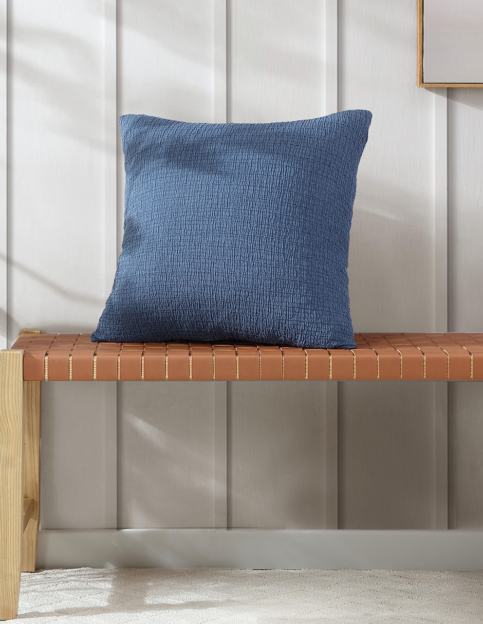 Cojín decorativo Weave texture navy 2