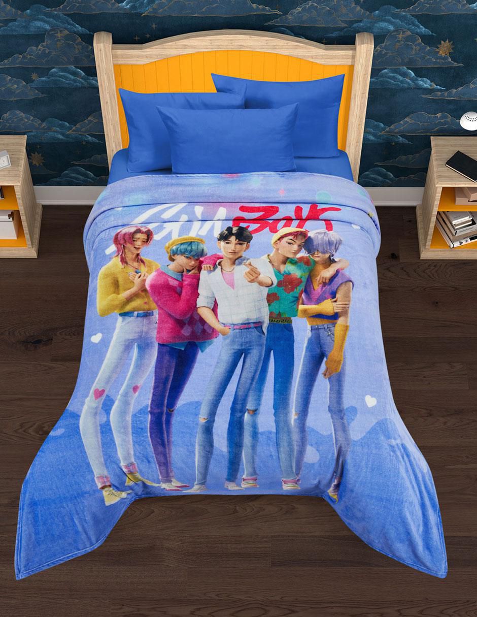 Cobertor Serenity Guerreras K-Pop Saja Boys estampado infantil 2