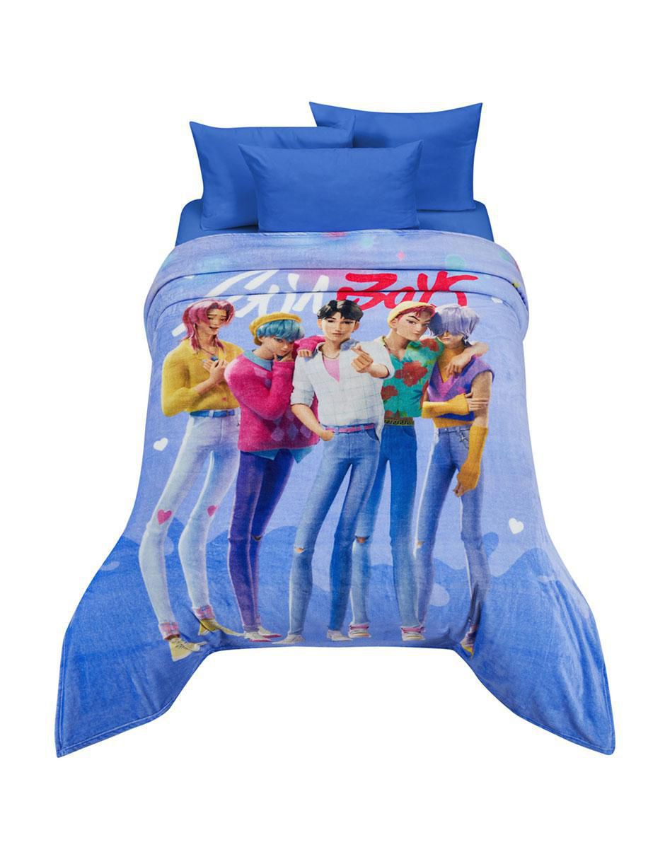 Cobertor Serenity Guerreras K-Pop Saja Boys estampado infantil 7
