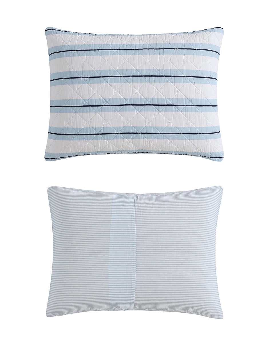 Set de colcha tim stripe sea hydrangea 2