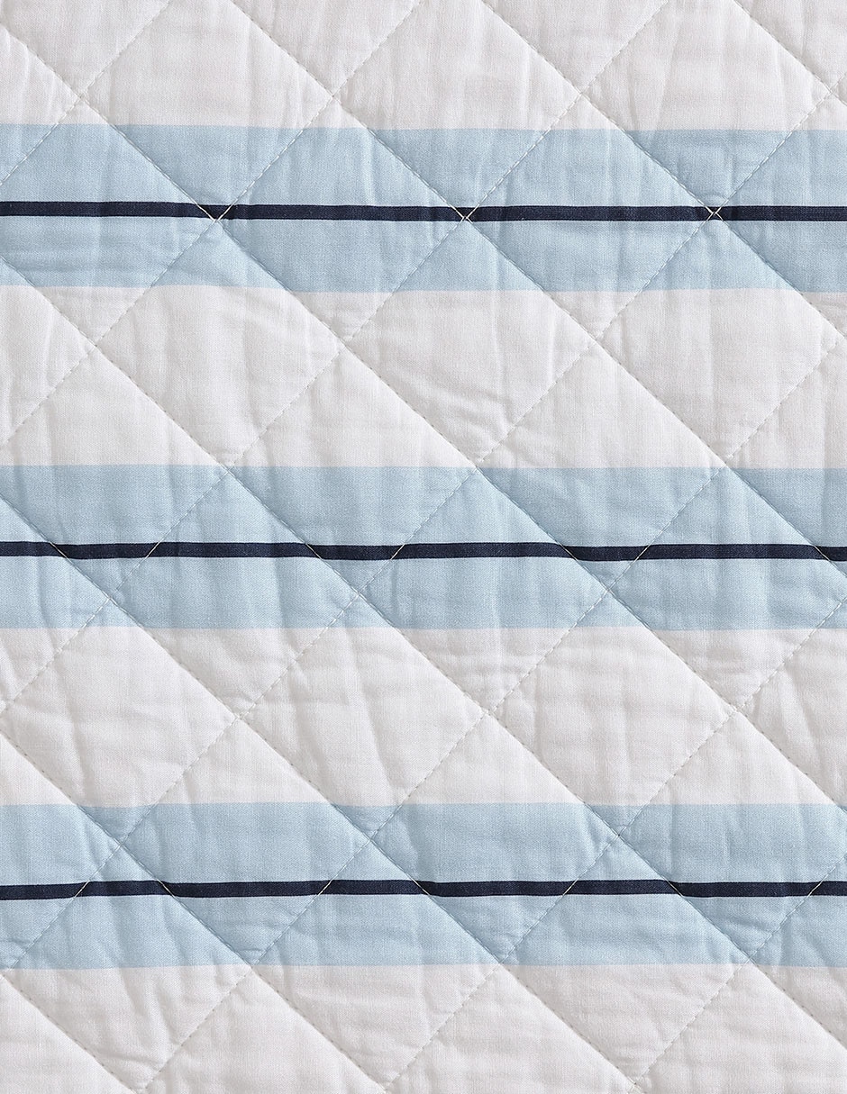 Set de colcha tim stripe sea hydrangea 3