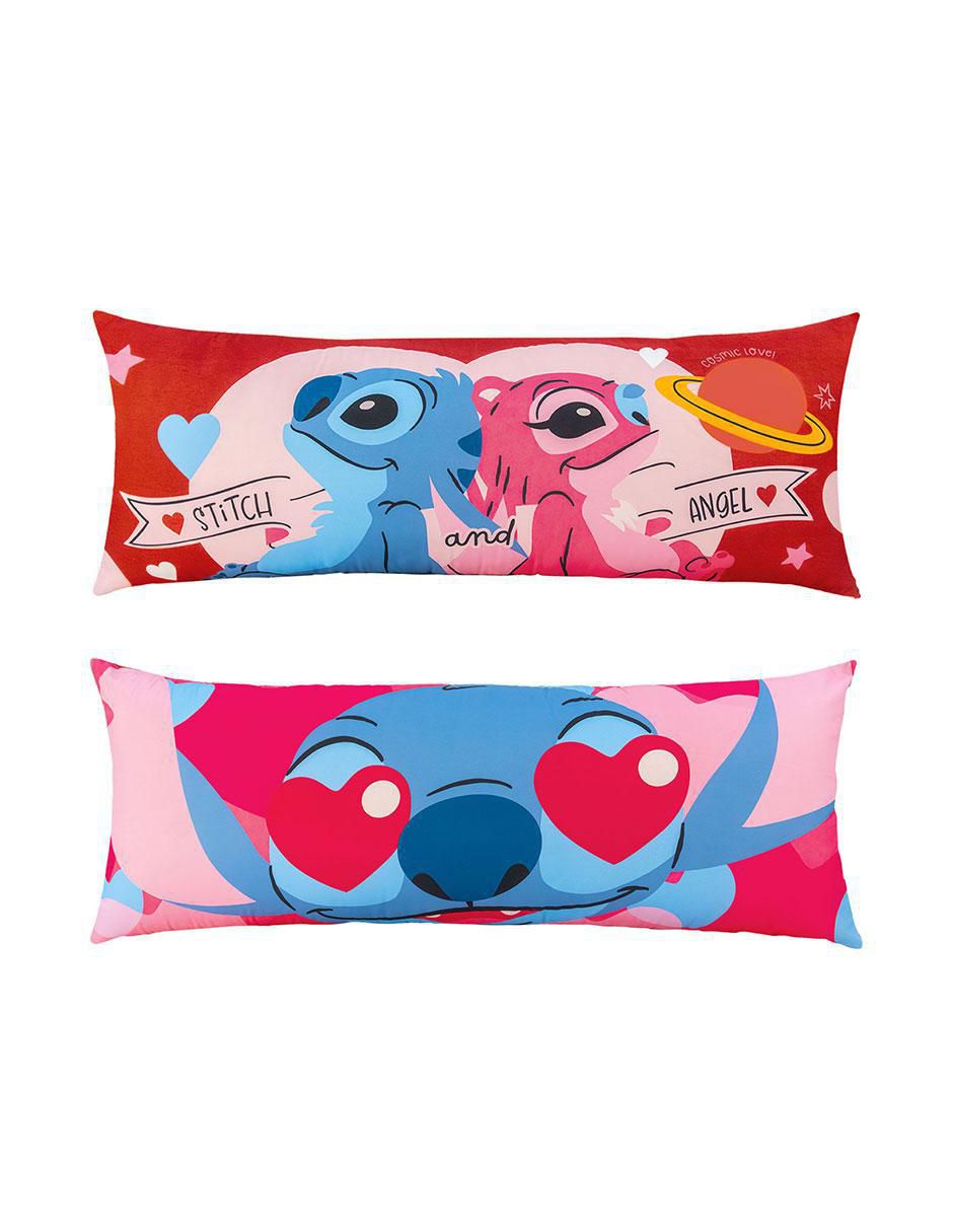 Almohada Súper Jumbo Stitch y Angel firmeza media