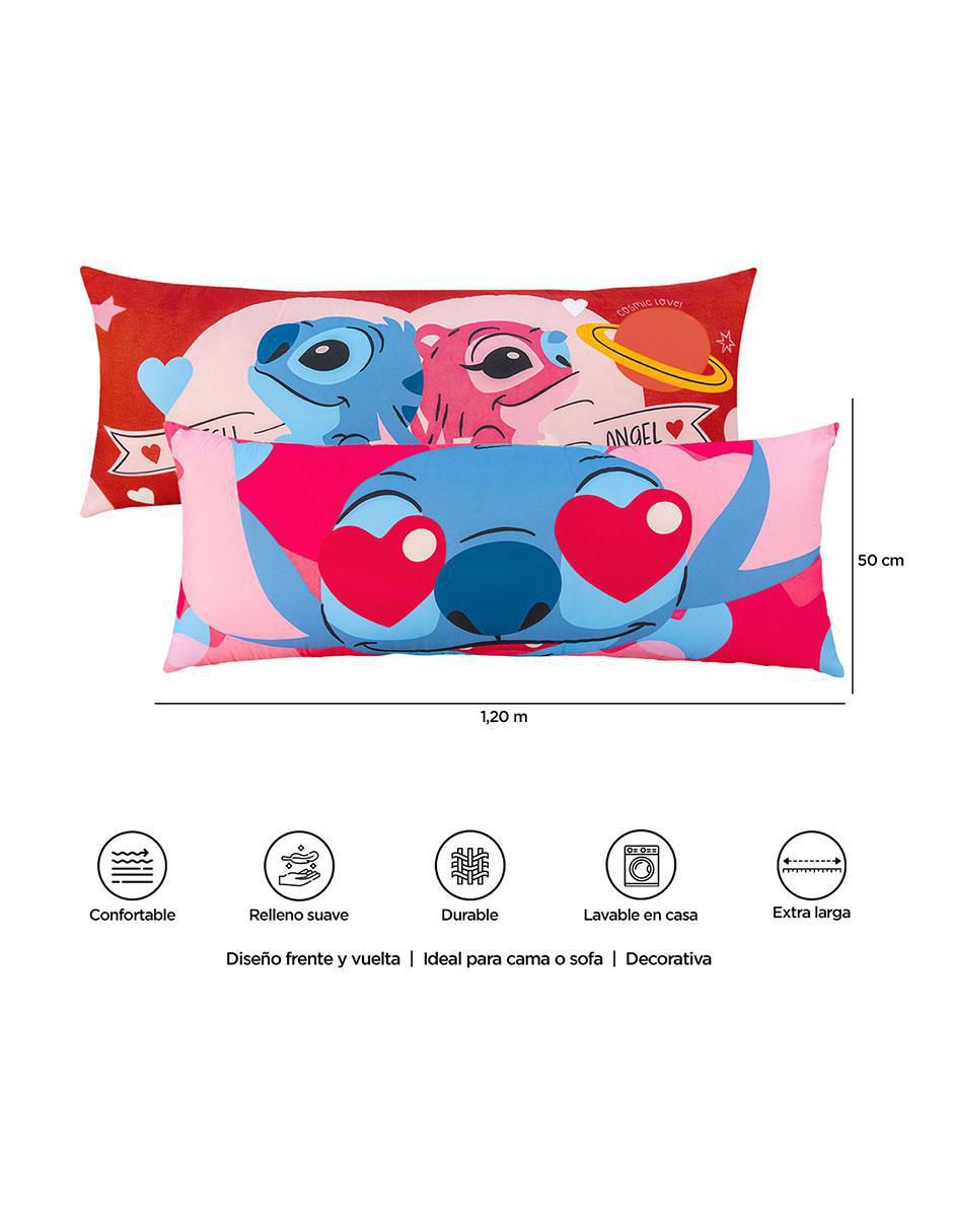 Almohada Súper Jumbo Stitch y Angel firmeza media 9