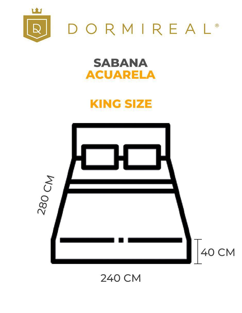 Juego de sábanas Acuarela 4