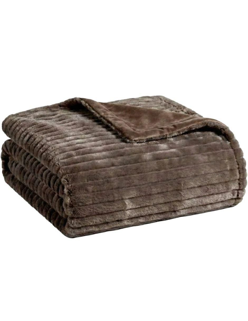 Frazada de tejido suave Luxe Throw Channel unisex