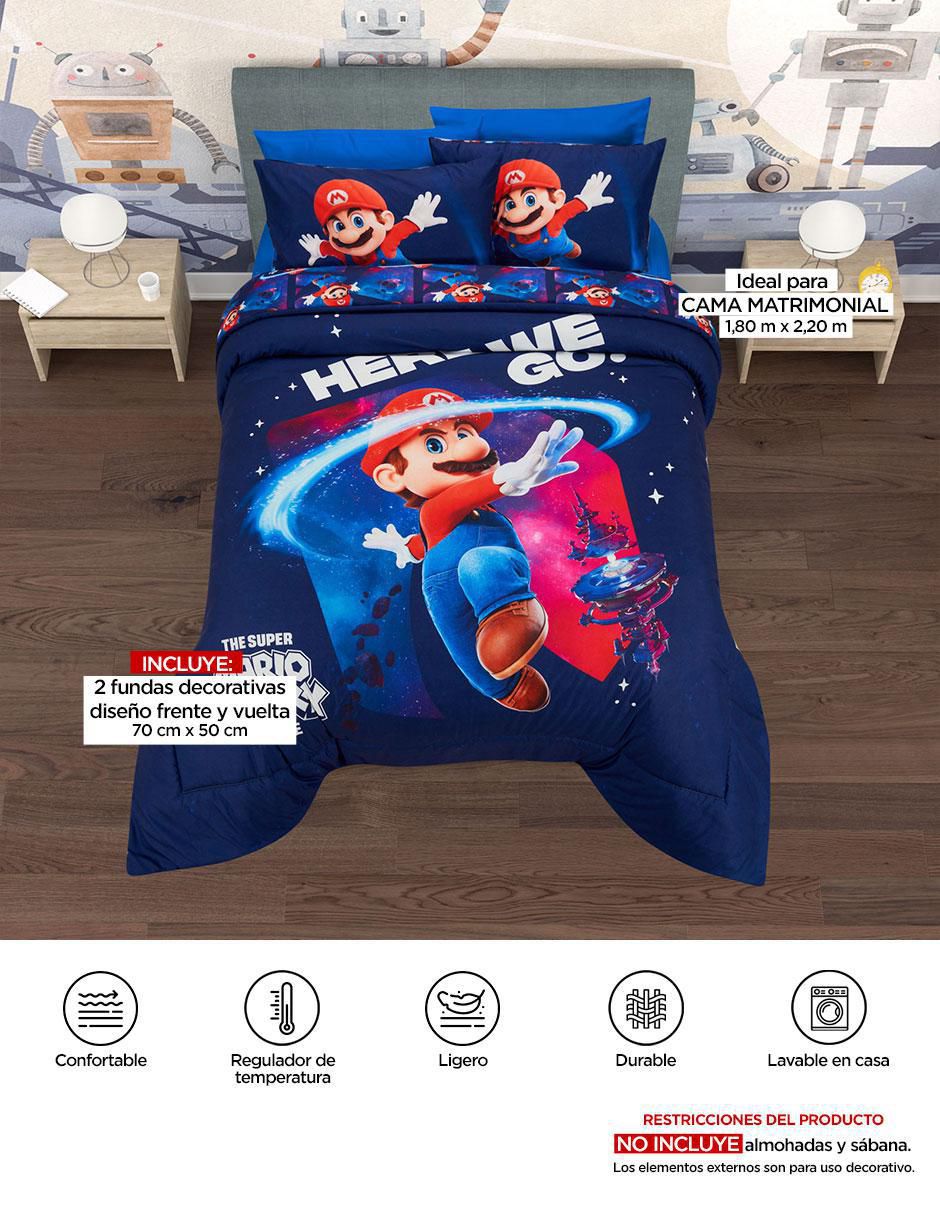 Set edredón Microfibra Go Super Mario Bros 10