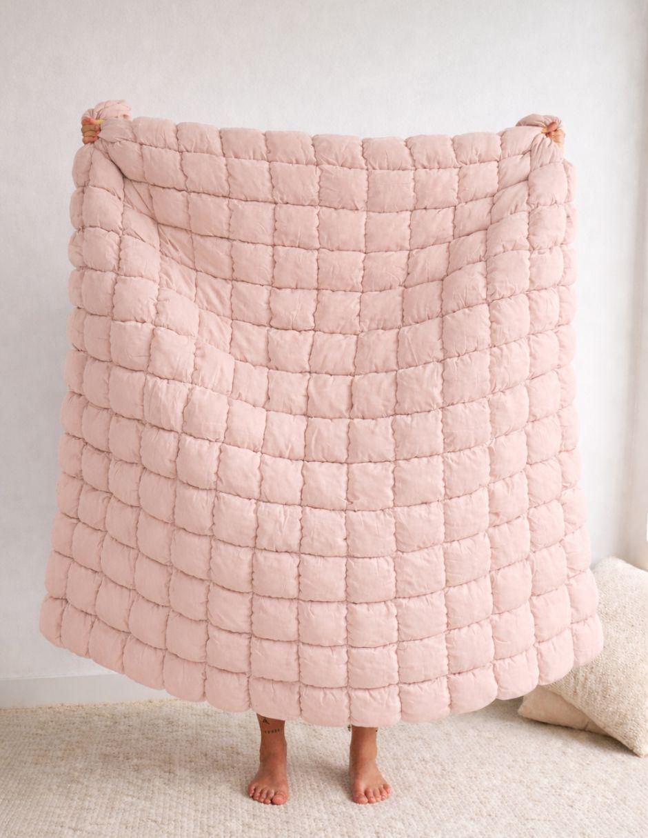 Frazada clásica de tejido microfibra  Puff unisex 2
