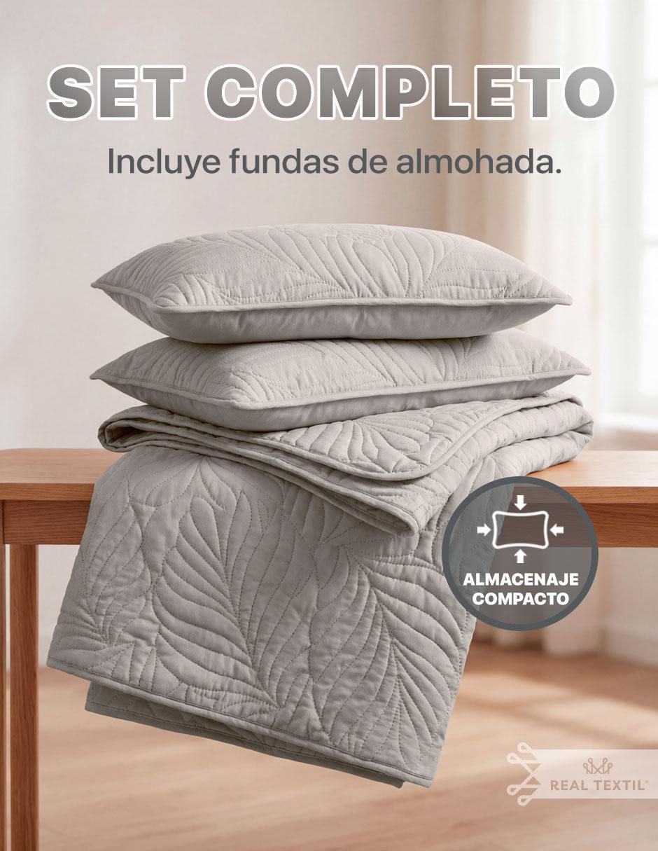 Set edredón real textil pinsonic doble vista no aplica