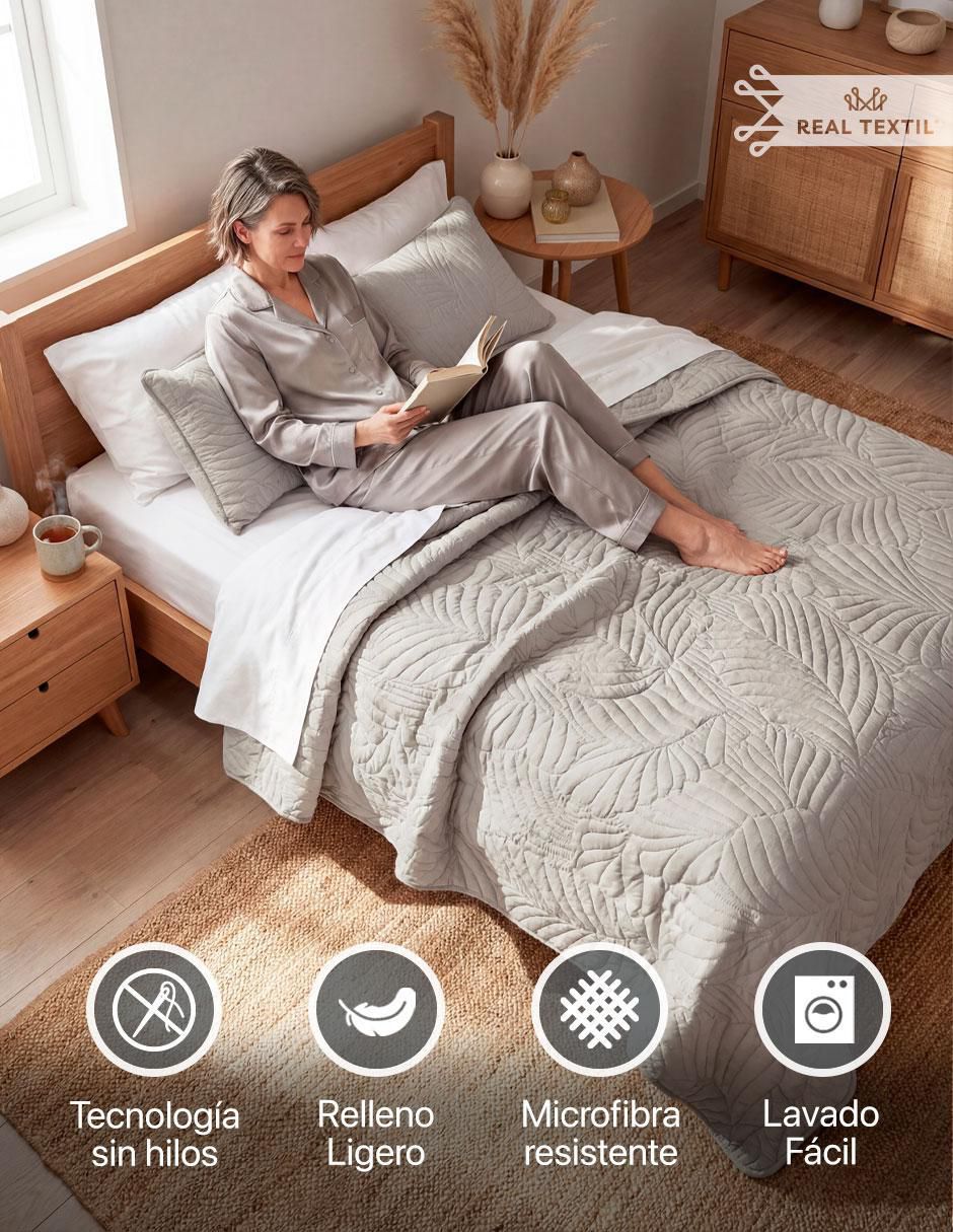 Set edredón real textil pinsonic doble vista no aplica