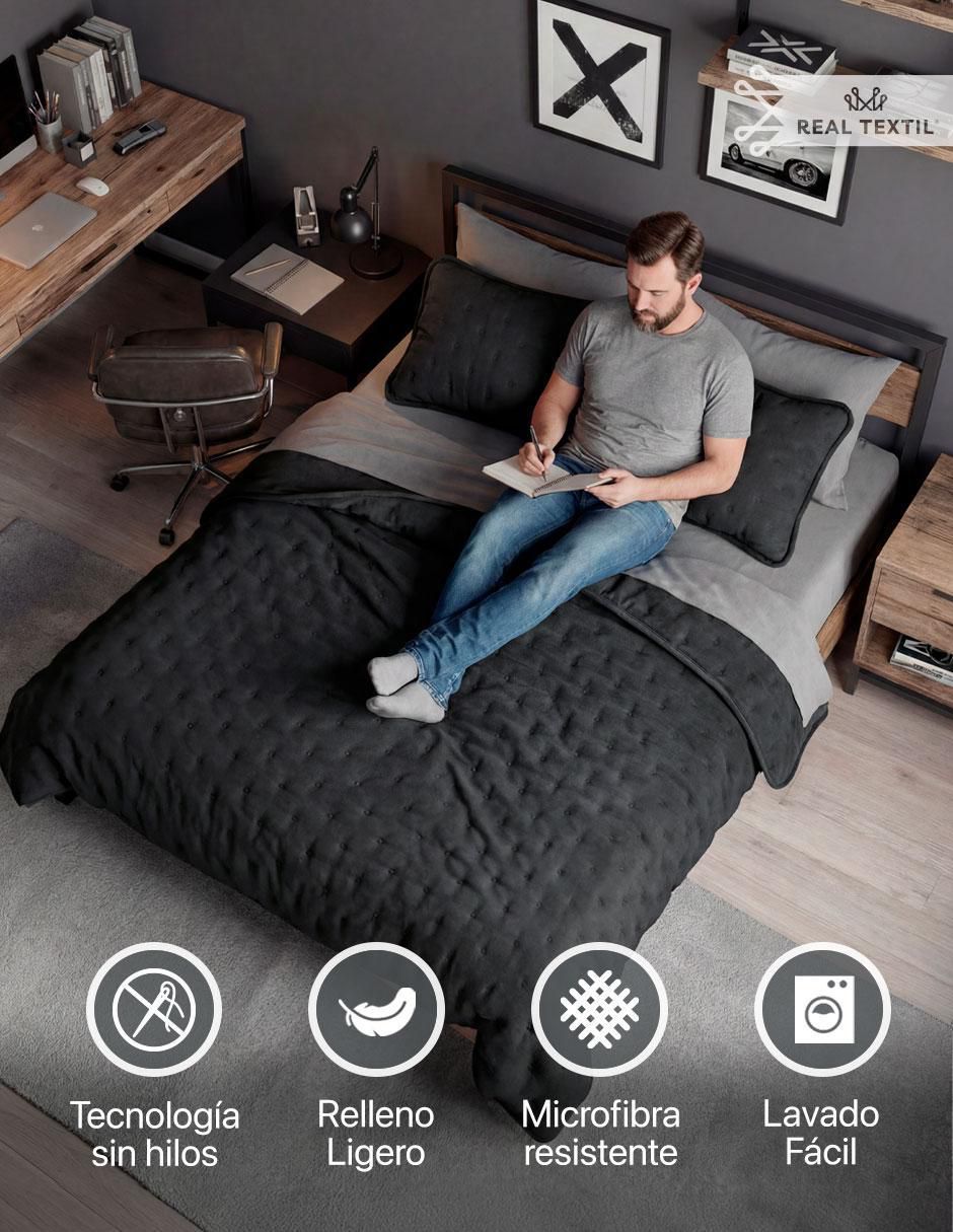 Set edredón real textil pinsonic doble vista no aplica